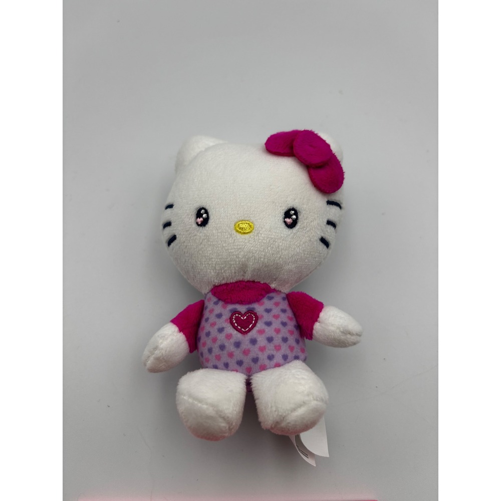 Sanrio Hello Kitty and Friends Plush Purple Heart Outfit Pink Bow 2020 6 Inch